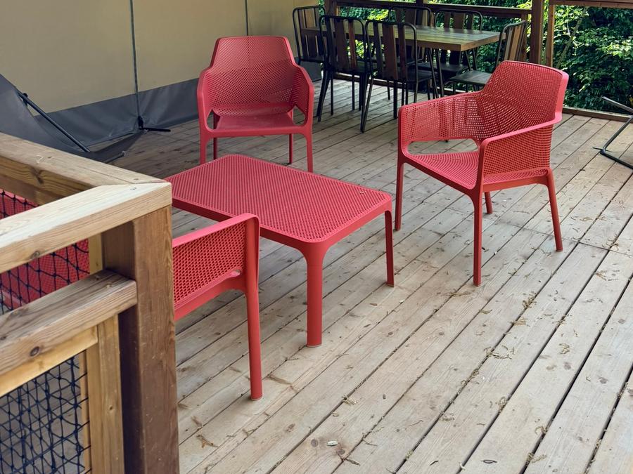 Tente en toile et en bois 5 personnes - Tente lodge tout confort 4