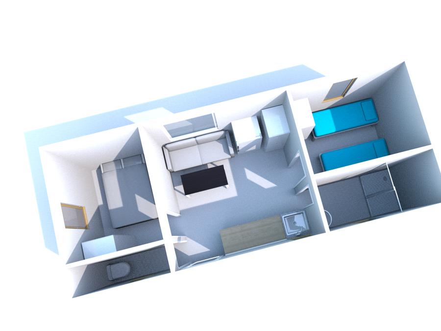Mobilhome 4 personnes - Mobil-home 2 chambres Climatisation - Dimanche 5