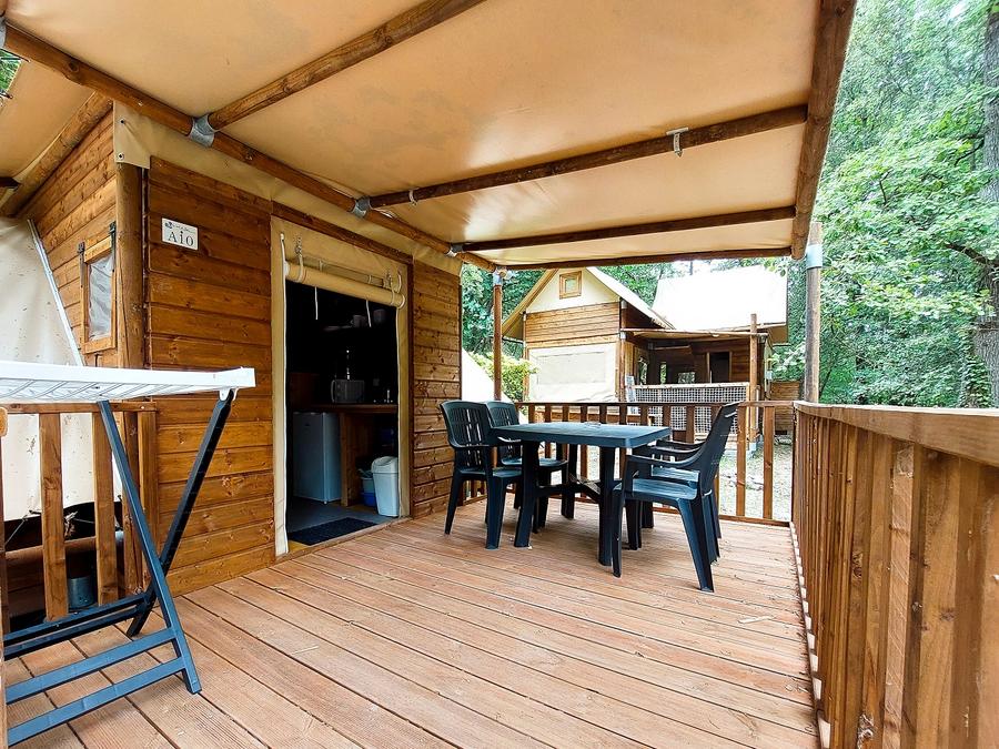 Tente en toile et en bois 4 personnes - Cabane “Tribu” 4