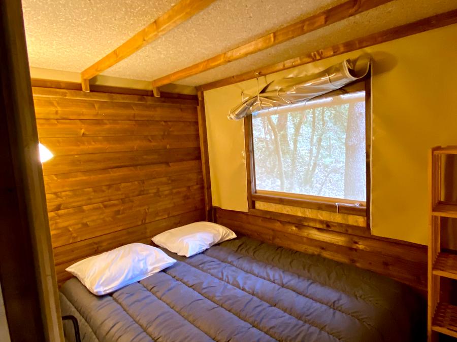 Tente en toile et en bois 6 personnes - Paillote sur pilotis 5
