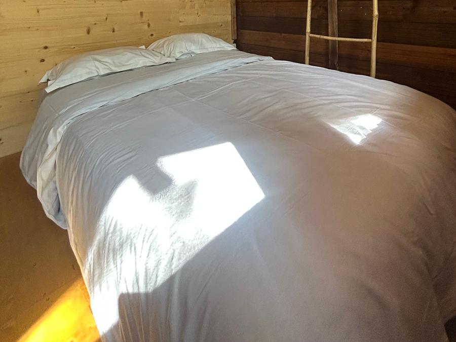 Tente en toile et en bois 6 personnes - Paillote sur pilotis 13