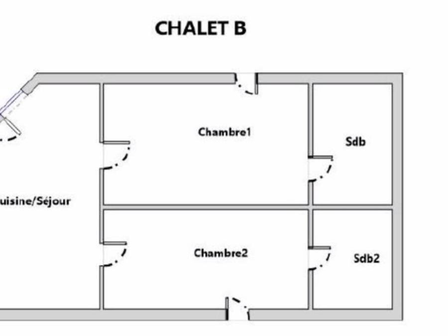 Chalet 4 personnes - Chalet Ker Kool 2 chambres 2 SDB 4