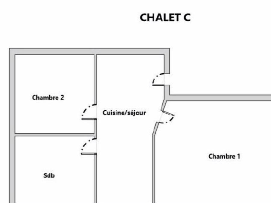 Chalet 4 personnes - Chalet PMR Ker Fest 2 chambres 8