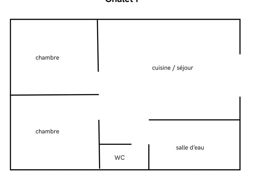 Chalet 5 personnes - Chalet Ker Mout 2 chambres 8