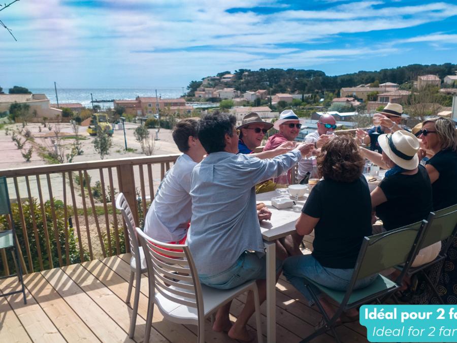 Mobilhome 10 personnes - TRIBU - 1 mobile-home 6 pers + 1 mobile-home 4 pers 13