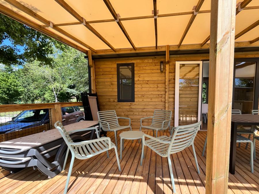 Mobilhome 6 personnes - Prestige Plus 3 chambres 33m² - Côté Jardin 10