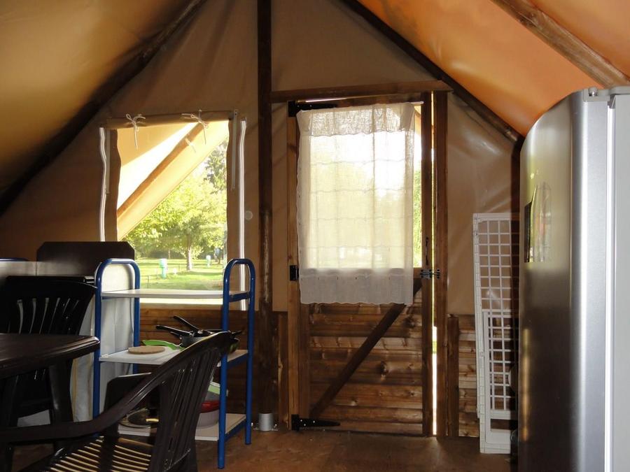 Tente en toile et en bois 4 personnes - Insolite Tente Lodge sans sanitaires 2 chambres 25m² 3