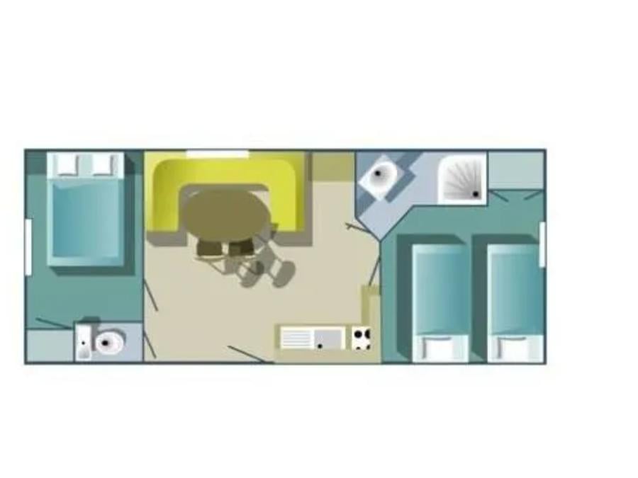 Mobilhome 4 personnes - Confort - 2 chambres 2