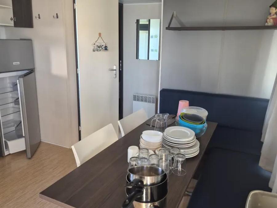 Mobilhome 2 personnes - Mobil Home Aqua 1ch 2pers Terrasse Semi-Couverte Clim TV 1