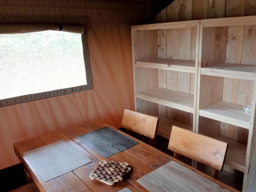 Tente en toile et en bois 4 personnes - Woody 25 Confort Safari Lodge Tente Salle de bain - 2 chambres 8