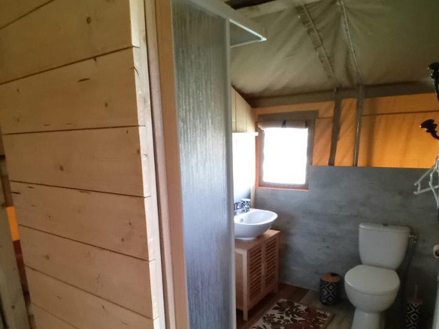 Tente en toile et en bois 4 personnes - Woody 25 Confort Safari Lodge Tente Salle de bain - 2 chambres 14