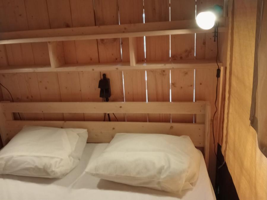 Tente en toile et en bois 4 personnes - Woody 25 Confort Safari Lodge Tente Salle de bain - 2 chambres 7