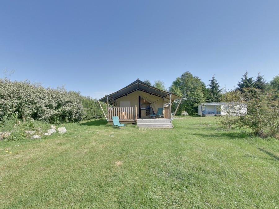 Tente en toile et en bois 4 personnes - Woody 25 Confort Safari Lodge Tente Salle de bain - 2 chambres 12