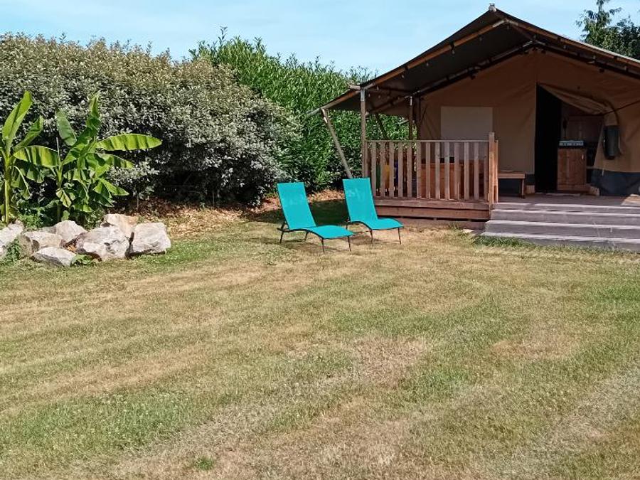 Tente en toile et en bois 4 personnes - Woody 25 Confort Safari Lodge Tente Salle de bain - 2 chambres 13