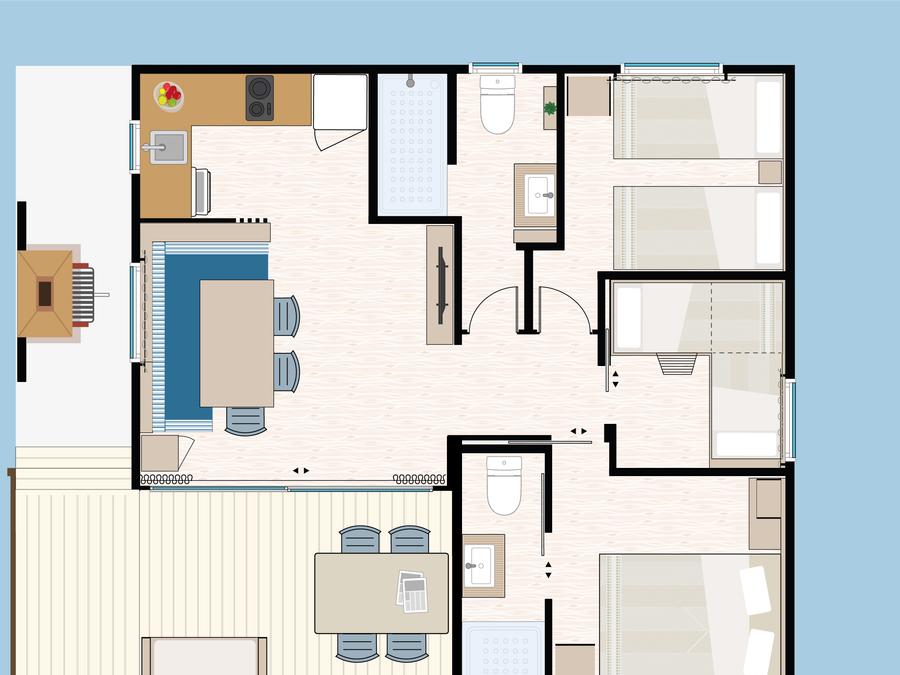 Bungalow 6 personnes - Bungalow Edén 6 pers 14