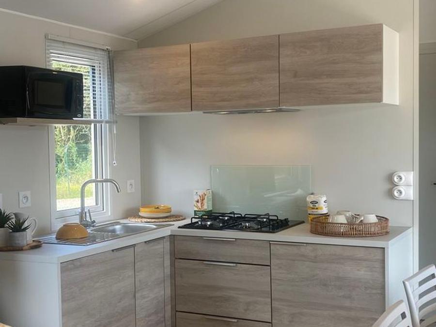 Mobilhome 8 personnes - Mobil-home premium 4 chambres 40m² 2