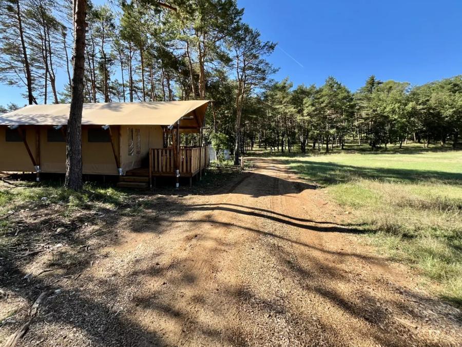 Tente en toile et en bois 5 personnes - Tente Lodge 3 Pièces 6