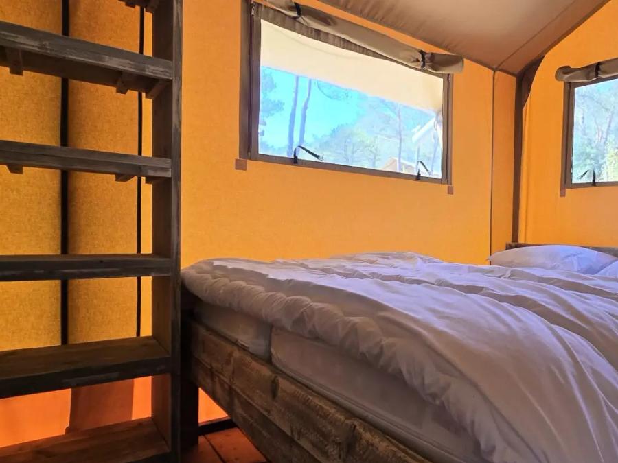 Tente en toile et en bois 5 personnes - Tente Lodge 3 Pièces 3