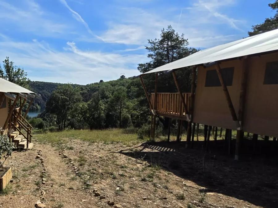 Tente en toile et en bois 5 personnes - Tente Lodge 3 Pièces 7