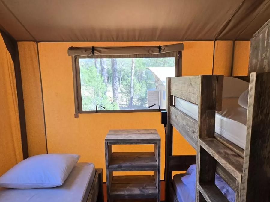 Tente en toile et en bois 5 personnes - Tente Lodge 3 Pièces 4
