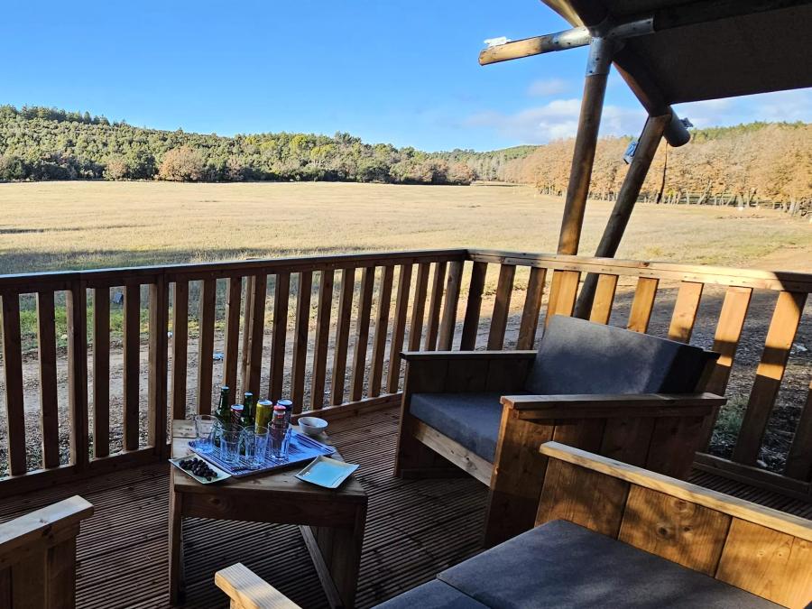 Tente en toile et en bois 4 personnes - Tente Lodge 3 Pièces 4 Personnes PMR 3