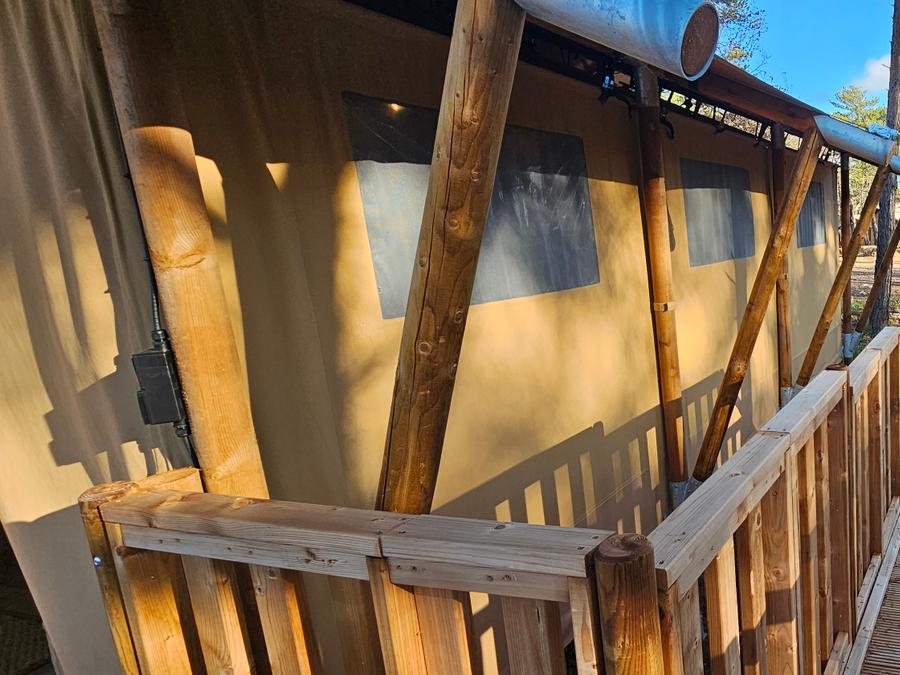 Tente en toile et en bois 4 personnes - Tente Lodge - 35 m² - 2 chambres - PMR 2