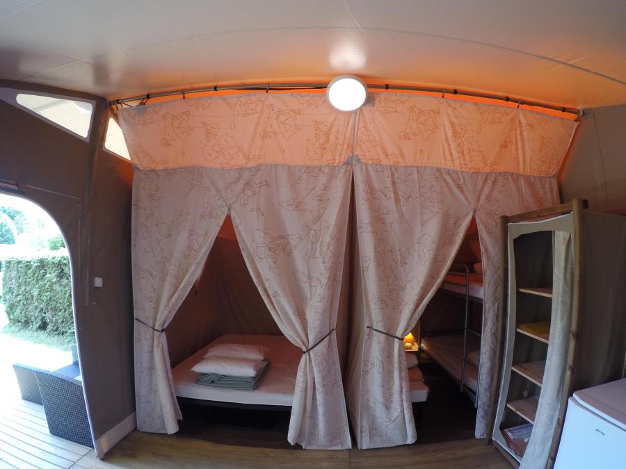Tente en toile et en bois 5 personnes - Tente Safari 4