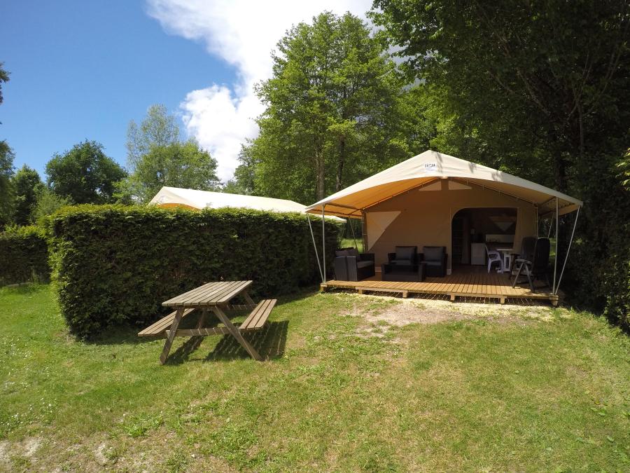 Tente en toile et en bois 5 personnes - Tente Safari 3