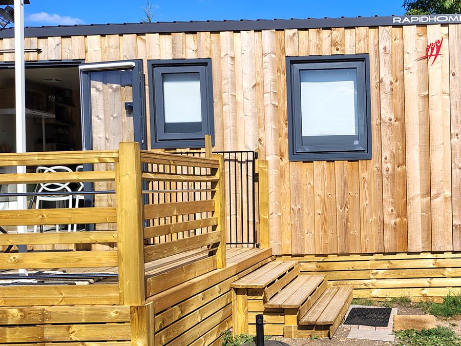 Mobilhome 4 personnes - Confort + 2 chambres terrasse intégrée 12