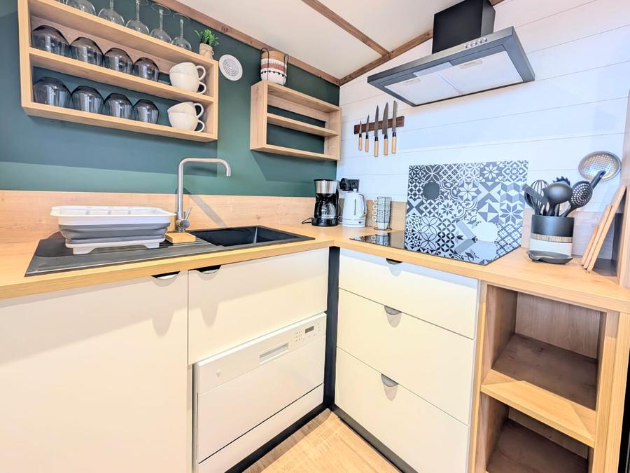 Mobilhome 4 personnes - Cabane vue mer 1