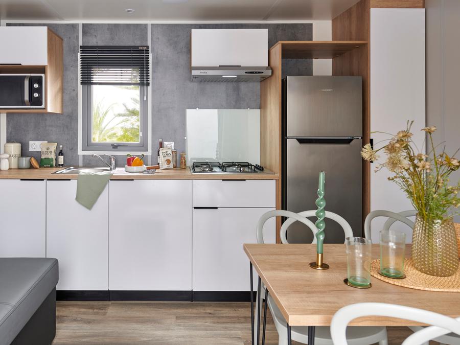 Mobilhome 6 personnes - Prestige Duo - 2 chambres - 2 salles de bains - 2 WC - CLIM - TV + Lave vaisselle 3