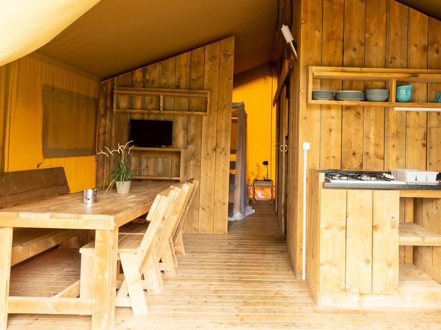 Tente en toile et en bois 6 personnes - Tente Lodge 2