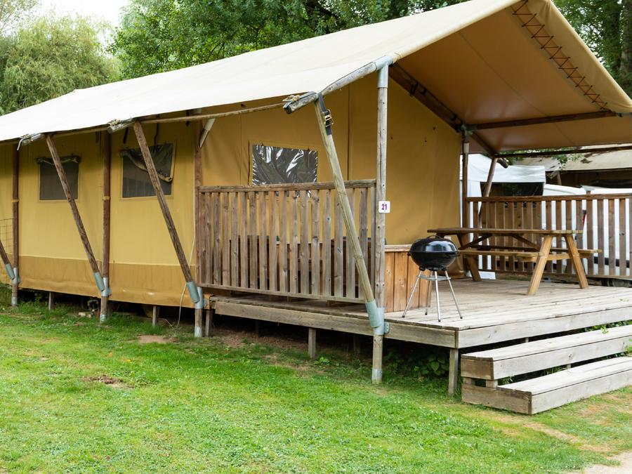Tente en toile et en bois 6 personnes - Tente Lodge 0