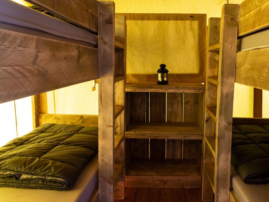 Tente en toile et en bois 6 personnes - Tente Lodge 6