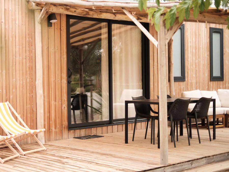 Mobilhome 4 personnes - Cottage Roussane 3 Pièces 4 Personnes Climatisé + TV 2sdb 2