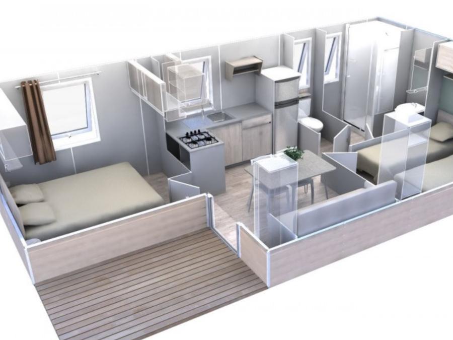 Mobilhome 4 personnes - Esterel - VIP Confort EVO - 29m²- Vue Mer et Jacuzzi 5
