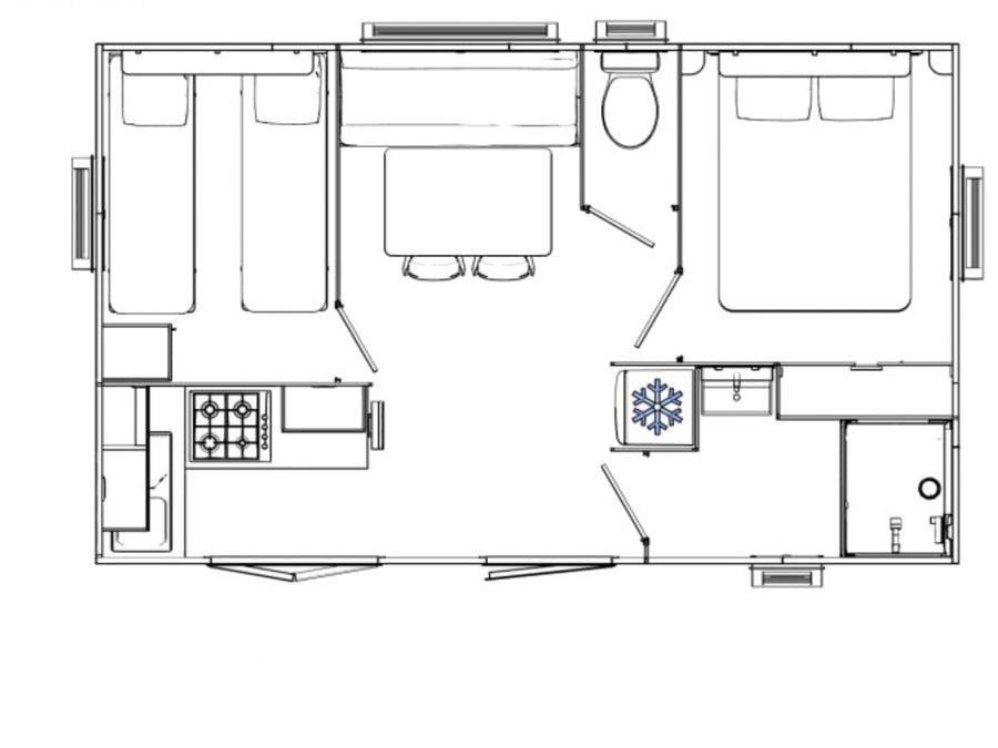 Mobilhome 4 personnes - Opio - Confort EVO 24m² 9