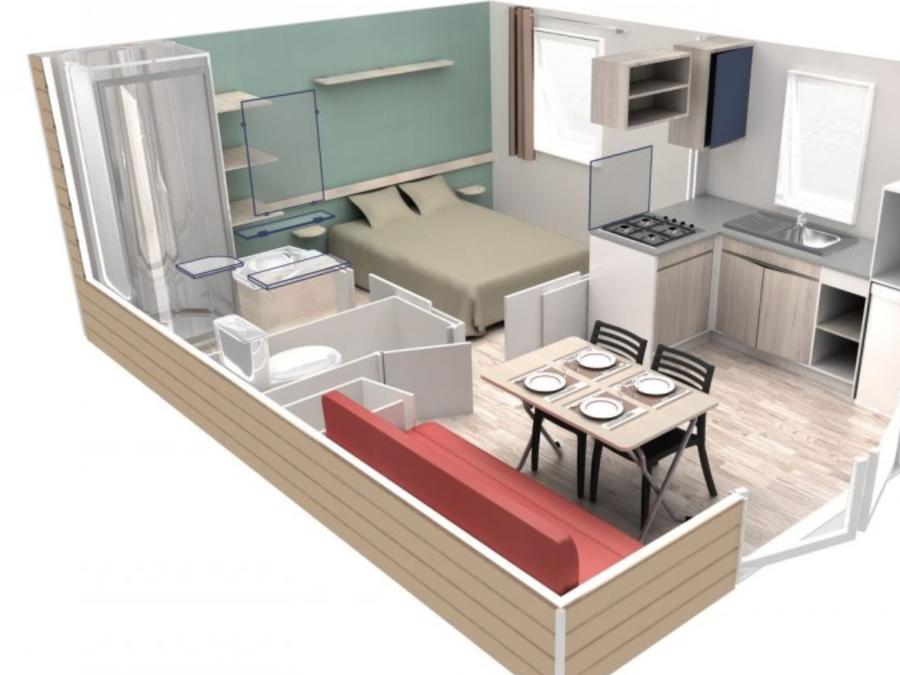 Mobilhome 2 personnes - Agay - EVO 20m² Confort / climatisée Vue Mer 1