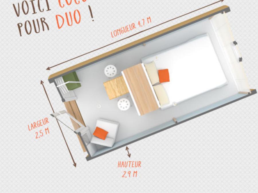 Hébergement 2 personnes - Coco Sweet Duo (sans sanitaires) 6