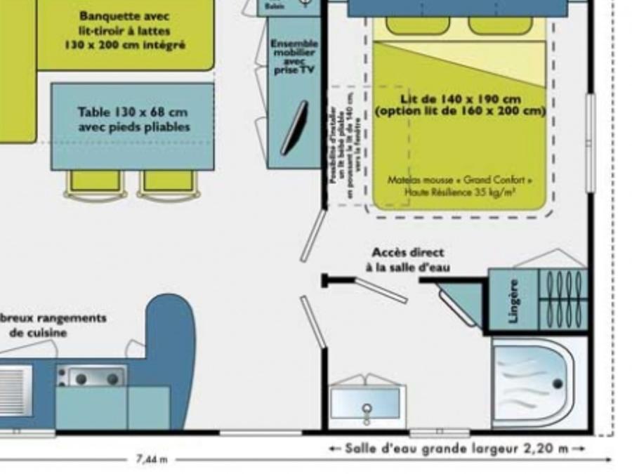 Mobilhome 6 personnes - Théoule - Super Mercure - 5/6 pers. 2ch 6