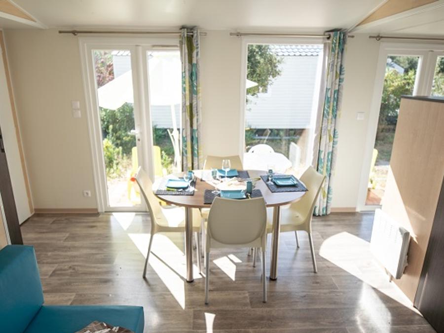 Mobilhome 4 personnes - Cottage Grand Confort Glenans 31m² - 2 chambres / Terrasse au sol 3