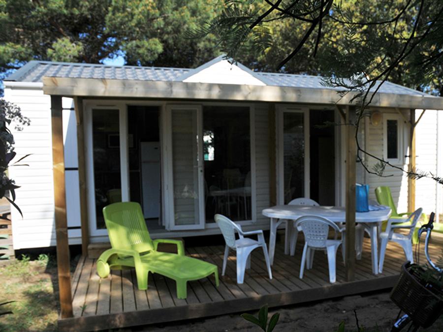 Mobilhome 4 personnes - Cottage Grand Confort Glenans 31m² - 2 chambres / Terrasse en bois couverte 0