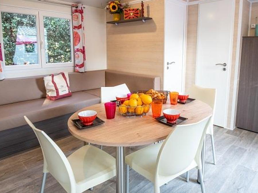 Mobilhome 4 personnes - Cottage Grand Confort Glenans 31m² - 2 chambres / Terrasse en bois couverte 6