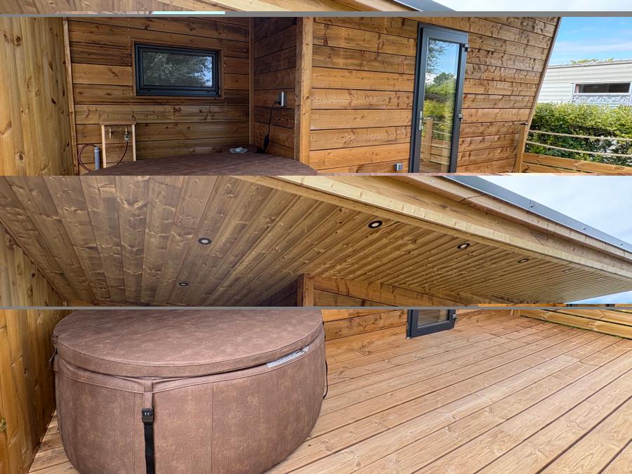 Hébergement 4 personnes - Cabane en bois - avec SPA 1