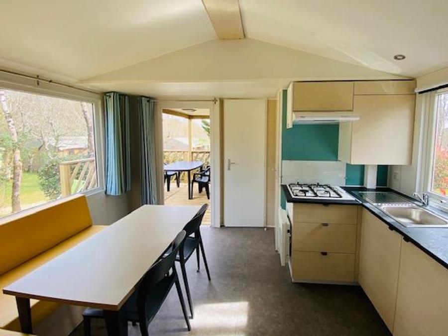 Mobilhome 4 personnes - Mobil-home Premiun Loggia 32m² 2 chambres - Arrivée le Samedi en Juillet et Août 2