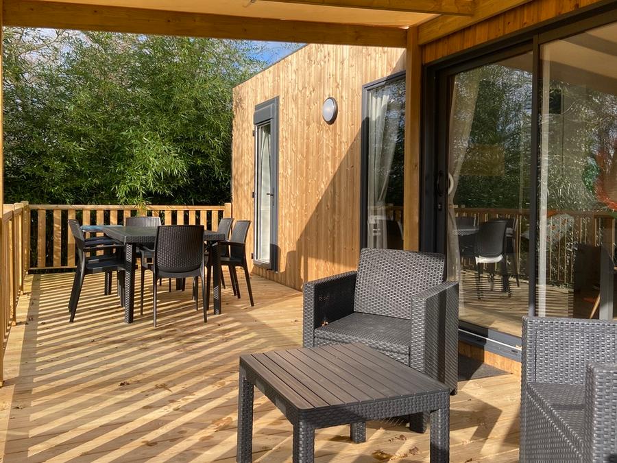 Tente en toile et en bois 6 personnes - Sunêlia Luxe Lodge 3 chambres 2 salles de bain - Draps fournis 0