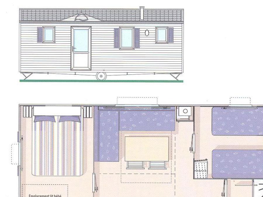 Mobilhome 6 personnes - Standard - 2 chambres - TV 16