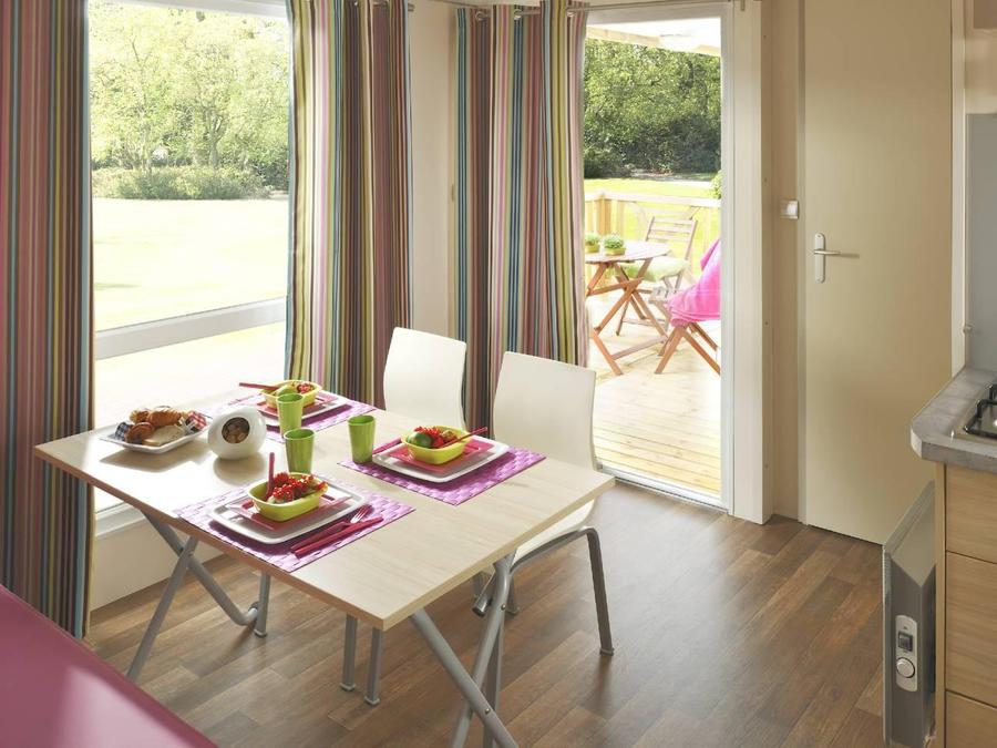 Mobilhome 4 personnes - Loggia 25m² + terrasse - 2 chambres 2
