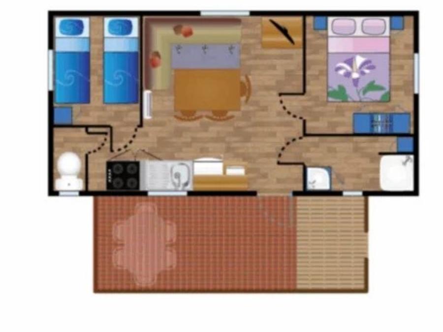 Mobilhome 4 personnes - Mobile-home AIGRETTE*** 4 personnes 5