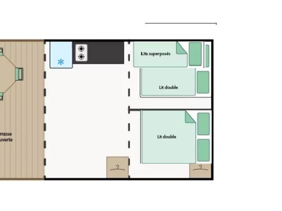 Tente en toile et en bois 4 personnes - Lodge STERNE 5